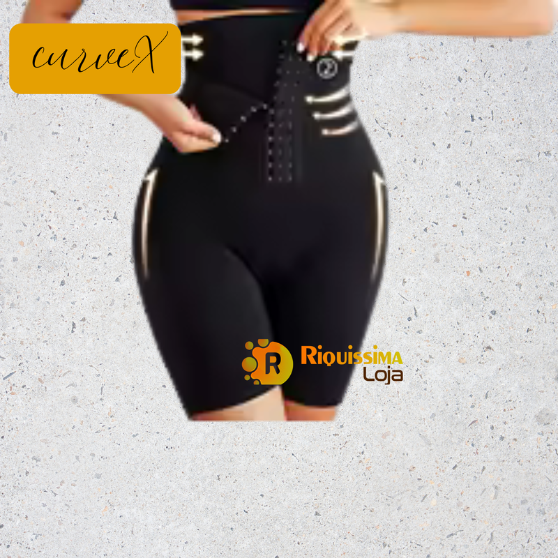 Shorts Cinta CurveX | Compressão Inteligente e Conforto Diário